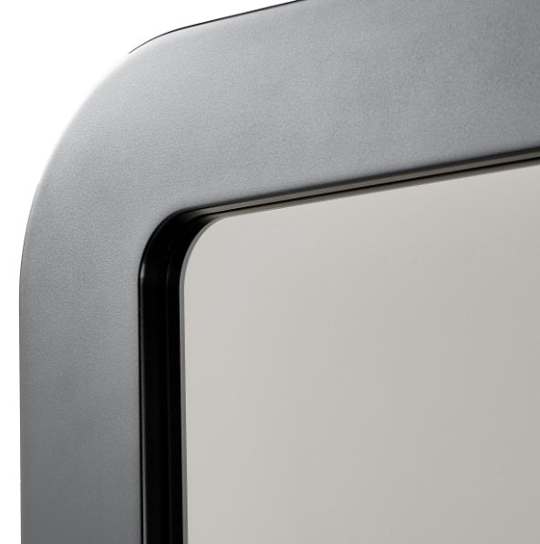 AICO Furniture Wall Mirror in Silken Matte Black - Furniture Land (Milwaukee, WI)