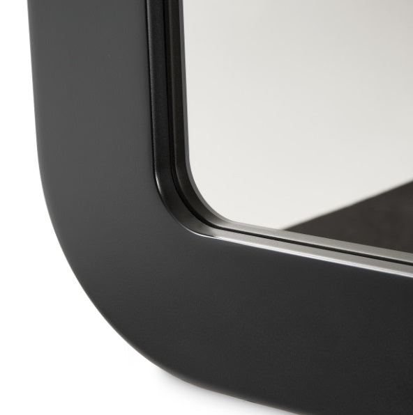 AICO Furniture Wall Mirror in Silken Matte Black - Furniture Land (Milwaukee, WI)