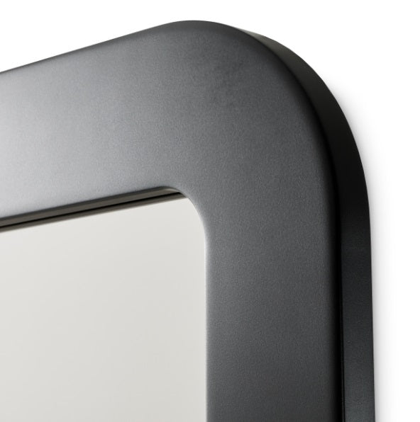 AICO Furniture Wall Mirror in Silken Matte Black - Furniture Land (Milwaukee, WI)