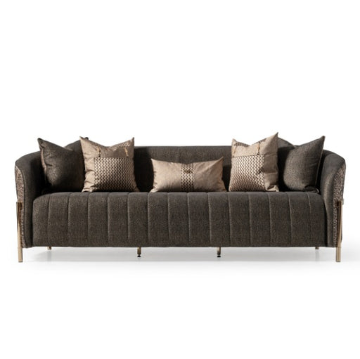 AICO Furniture Lisbon Sofa in Onyx Gold - Furniture Land (Milwaukee, WI)