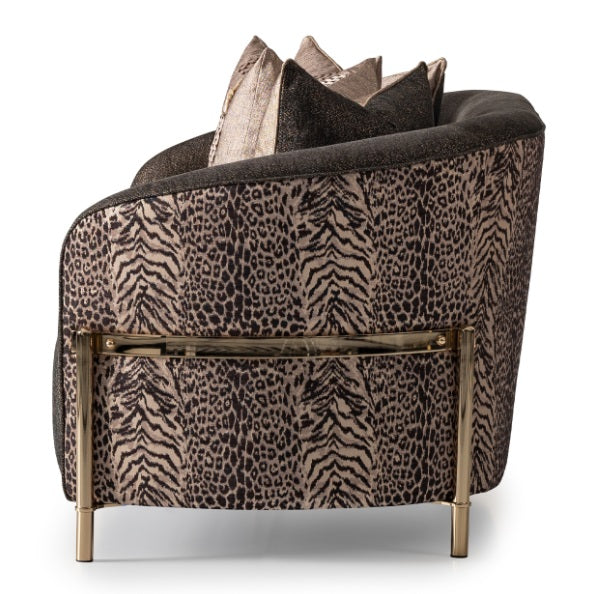 AICO Furniture Lisbon Loveseat in Onyx Gold - Furniture Land (Milwaukee, WI)