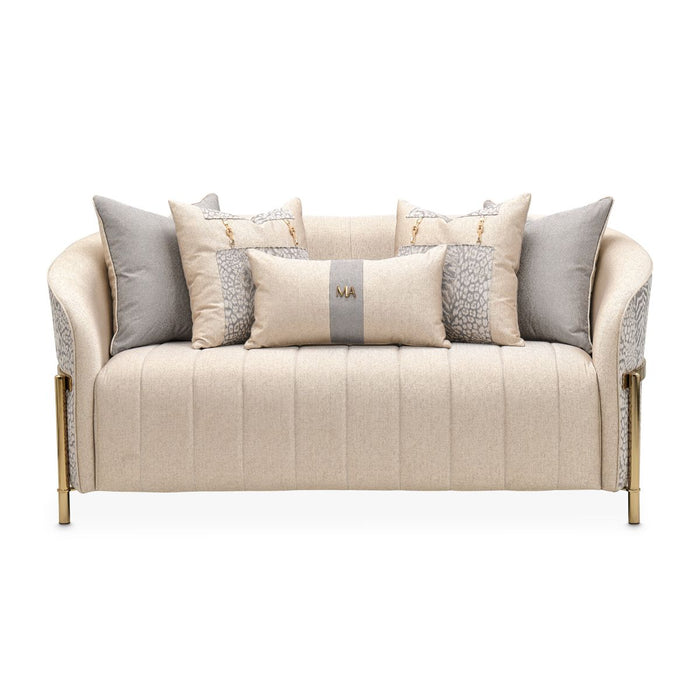 AICO Lisbon Loveseat in Opal Gold - Furniture Land (Milwaukee, WI)