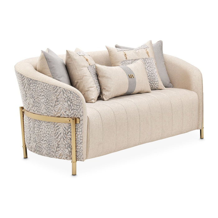 AICO Lisbon Loveseat in Opal Gold - Furniture Land (Milwaukee, WI)