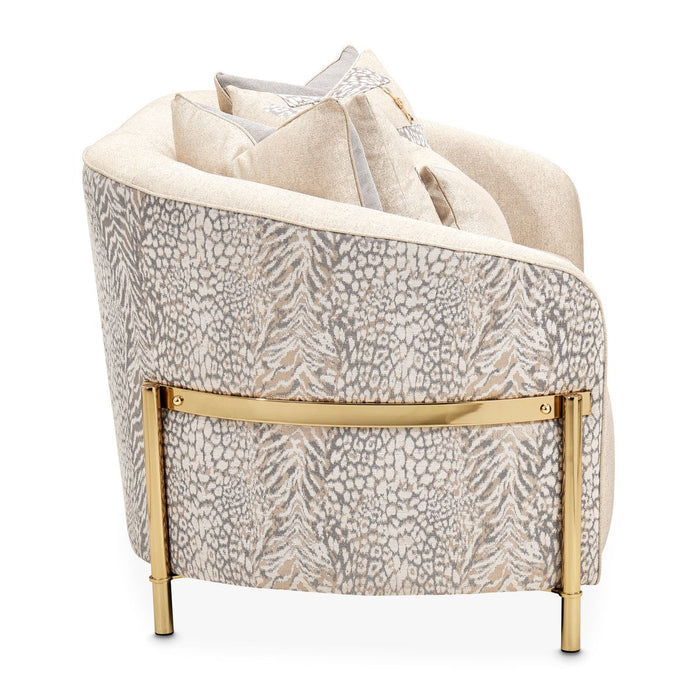 AICO Lisbon Loveseat in Opal Gold - Furniture Land (Milwaukee, WI)