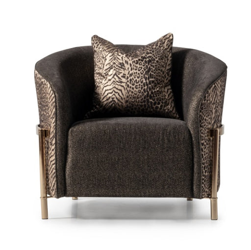 AICO Furniture Lisbon Chair in Onyx Gold - Furniture Land (Milwaukee, WI)