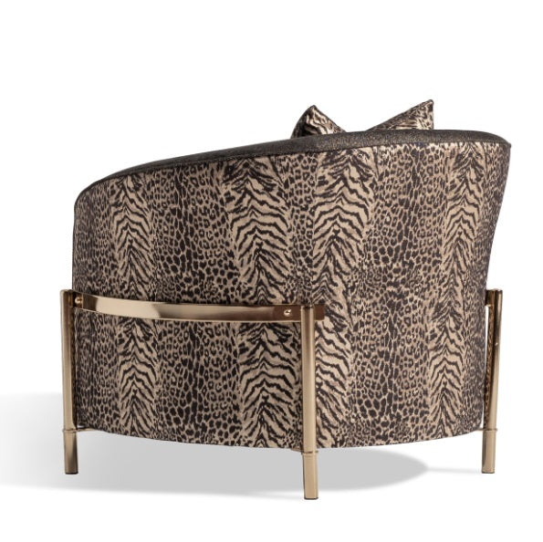 AICO Furniture Lisbon Chair in Onyx Gold - Furniture Land (Milwaukee, WI)