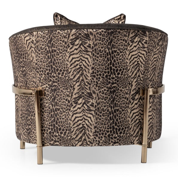 AICO Furniture Lisbon Chair in Onyx Gold - Furniture Land (Milwaukee, WI)
