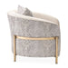 AICO Lisbon Chair in Opal Gold - Furniture Land (Milwaukee, WI)