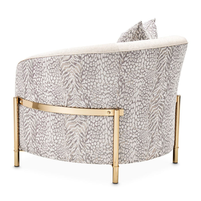 AICO Lisbon Chair in Opal Gold - Furniture Land (Milwaukee, WI)