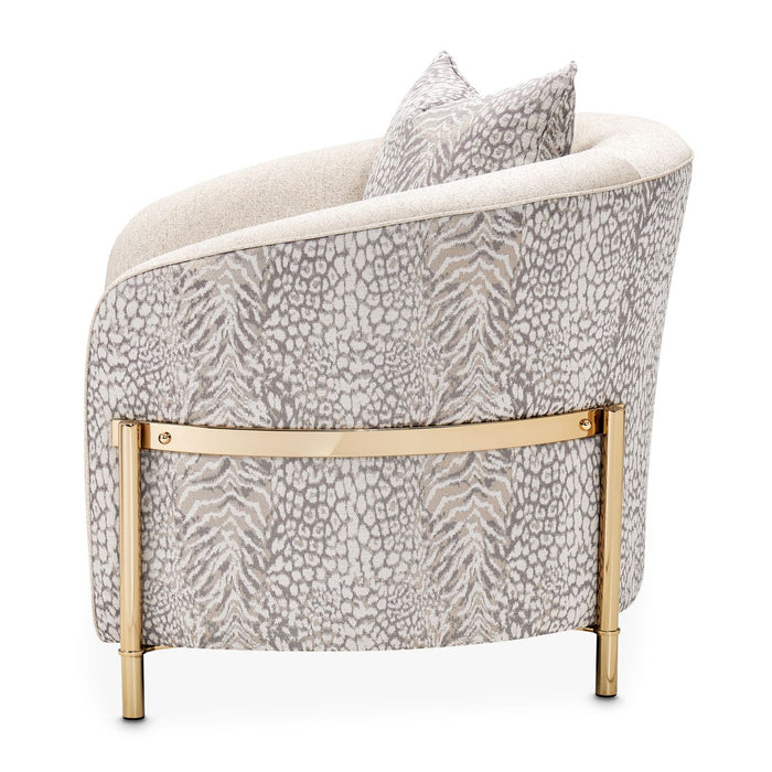 AICO Lisbon Chair in Opal Gold - Furniture Land (Milwaukee, WI)