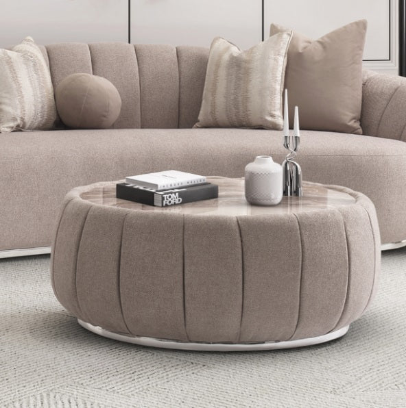 AICO Furniture Lucca Cocktail Table in Silver - Furniture Land (Milwaukee, WI)