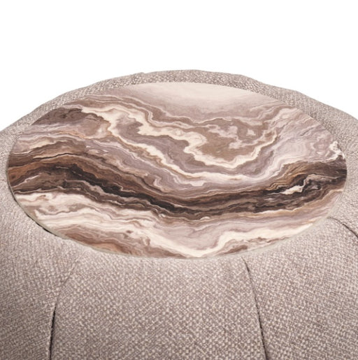 AICO Furniture Lucca Side Table in Silver - Furniture Land (Milwaukee, WI)