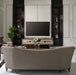 AICO Lousanne Media Cabinet in Glossy Mocha Sand - Furniture Land (Milwaukee, WI)