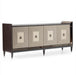 AICO Lousanne Console in Glossy Mocha Sand - Furniture Land (Milwaukee, WI)