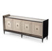 AICO Lousanne Console in Glossy Mocha Sand - Furniture Land (Milwaukee, WI)