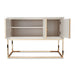 AICO Furniture Madison Small Console with Leg in Glistening Gold - Furniture Land (Milwaukee, WI)