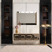 AICO Furniture Madison Wall Mirror in Glistening Gold - Furniture Land (Milwaukee, WI)