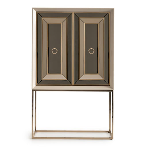 AICO Furniture Madison 2pc Bar KD in Glistening Gold - Furniture Land (Milwaukee, WI)