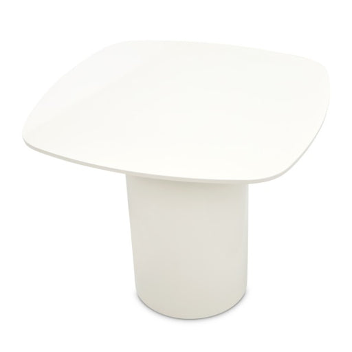AICO Furniture Le Montreaux End Table in Cloud White - Furniture Land (Milwaukee, WI)