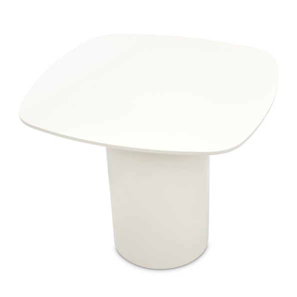 AICO Furniture Le Montreaux End Table in Cloud White - Furniture Land (Milwaukee, WI)