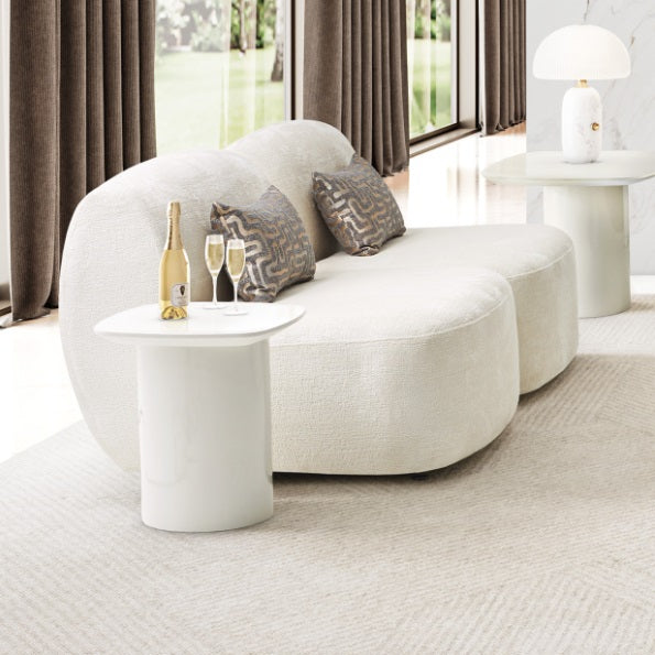 AICO Furniture Le Montreaux End Table in Cloud White - Furniture Land (Milwaukee, WI)