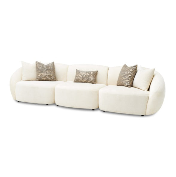AICO Furniture Le Montreaux Corner Unit in Gardenia - Furniture Land (Milwaukee, WI)