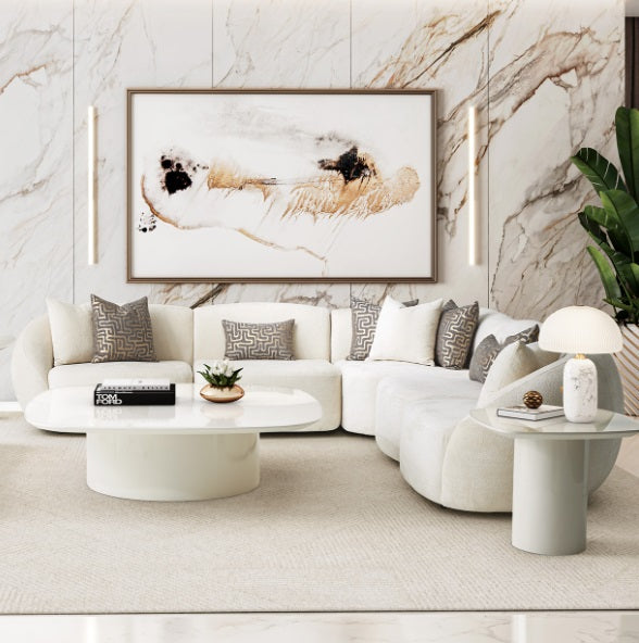 AICO Furniture Le Montreaux Corner Unit in Gardenia - Furniture Land (Milwaukee, WI)