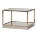 AICO Furniture Savannah Breeze 2pc Tall Cocktail Table in Bright Gold - Furniture Land (Milwaukee, WI)