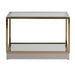 AICO Furniture Savannah Breeze 2pc Small Cocktail Table in Bright Gold - Furniture Land (Milwaukee, WI)