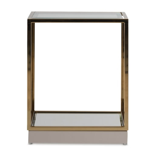 AICO Furniture Savannah Breeze End Table in Bright Gold - Furniture Land (Milwaukee, WI)
