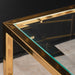 AICO Furniture Savannah Breeze End Table in Bright Gold - Furniture Land (Milwaukee, WI)