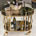 AICO Furniture Savannah Breeze Serving Cart in Bright Gold - Furniture Land (Milwaukee, WI)
