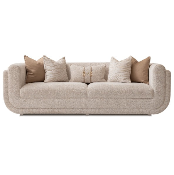 AICO Furniture Savannah Breeze Standard Sofa Cashmere in Bright Gold - Furniture Land (Milwaukee, WI)