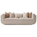 AICO Furniture Savannah Breeze Standard Sofa Cashmere in Bright Gold - Furniture Land (Milwaukee, WI)