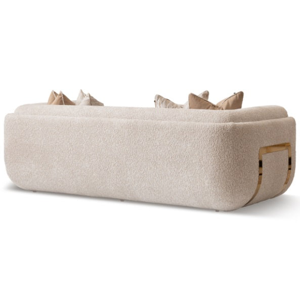 AICO Furniture Savannah Breeze Standard Sofa Cashmere in Bright Gold - Furniture Land (Milwaukee, WI)
