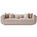 AICO Furniture Savannah Breeze Mansion Sofa Cashmere in Bright Gold - Furniture Land (Milwaukee, WI)