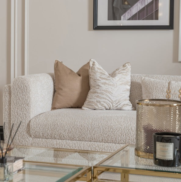 AICO Furniture Savannah Breeze Mansion Sofa Cashmere in Bright Gold - Furniture Land (Milwaukee, WI)