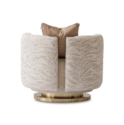 AICO Furniture Savannah Breeze Swivel Chair Cashmere in Bright Gold - Furniture Land (Milwaukee, WI)