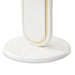 AICO Furniture Sassani Accent Table in Pearl White/Gold - Furniture Land (Milwaukee, WI)