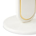 AICO Furniture Sassani Accent Table in Pearl White/Gold - Furniture Land (Milwaukee, WI)