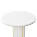 AICO Furniture Sassani Accent Table in Pearl White/Gold - Furniture Land (Milwaukee, WI)