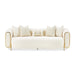 AICO Furniture Sassani Sofa Crepe in Gold - Furniture Land (Milwaukee, WI)