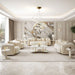 AICO Furniture Sassani Accent Table in Pearl White/Gold - Furniture Land (Milwaukee, WI)