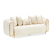 AICO Furniture Sassani Loveseat Crepe in Gold - Furniture Land (Milwaukee, WI)