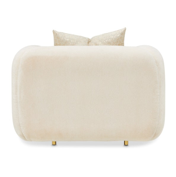 AICO Furniture Sassani Chair Crepe in Gold - Furniture Land (Milwaukee, WI)