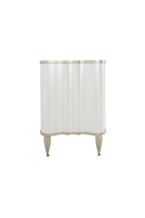 AICO London Place Vanity/Desk in Creamy Pearl - Furniture Land (Milwaukee, WI)