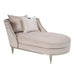 AICO London Place Chaise in Light Champagne - Furniture Land (Milwaukee, WI)