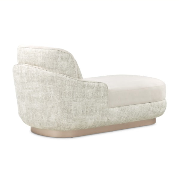 AICO Furniture Aurora Chaise Quarry in Moonlight - Furniture Land (Milwaukee, WI)