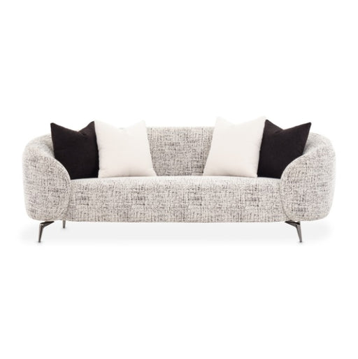 AICO Furniture Noir Sofa Cookie in Black Nickel - Furniture Land (Milwaukee, WI)
