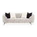 AICO Furniture Noir Sofa Cookie in Black Nickel - Furniture Land (Milwaukee, WI)